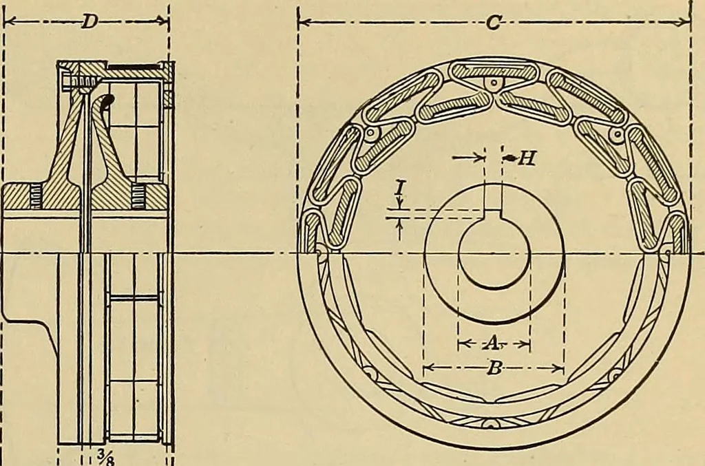 An illustration from Handbook for machine designers, shop men and draftsmen, 1916, leaf 297
