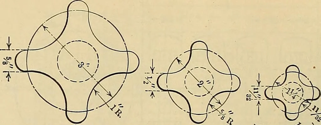 An illustration from Handbook for machine designers, shop men and draftsmen, 1916, leaf 298