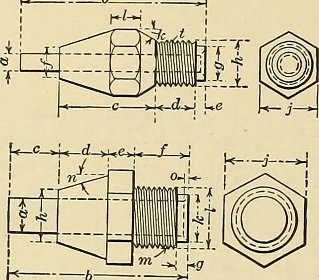 An illustration from Handbook for machine designers, shop men and draftsmen, 1916, leaf 304
