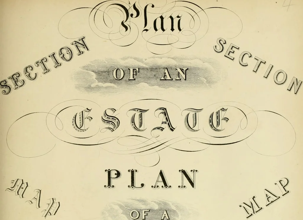 An illustration from A hand-book for mapping, engineering, and architectural drawing : in which maps of all descriptiosn are analyzed, and their several uses fully explained ; intended for the use of civil engineers, architects, and surveyors, also for naval and military academies, engineering schools and colleges, and draughtsmen ; illustrated with forty-three large plates and thirty-nine woodcuts, among which will be found examples of a parliamentary railway plan, section, and cross sections, prepared in compliance with the standing orders of the House of Commons ; with plain instructions for lithographing and zincographing maps and drawings, and an exposition of the relative cost and merits of engraving, lithographing, and zincographing, 1846, leaf 111