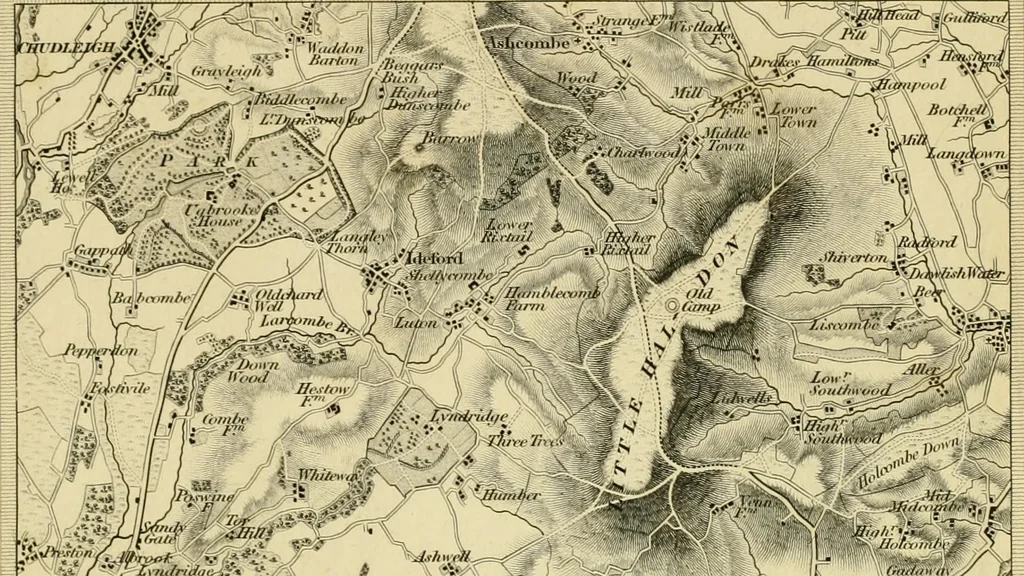 An illustration from A hand-book for mapping, engineering, and architectural drawing : in which maps of all descriptiosn are analyzed, and their several uses fully explained ; intended for the use of civil engineers, architects, and surveyors, also for naval and military academies, engineering schools and colleges, and draughtsmen ; illustrated with forty-three large plates and thirty-nine woodcuts, among which will be found examples of a parliamentary railway plan, section, and cross sections, prepared in compliance with the standing orders of the House of Commons ; with plain instructions for lithographing and zincographing maps and drawings, and an exposition of the relative cost and merits of engraving, lithographing, and zincographing, 1846, leaf 147