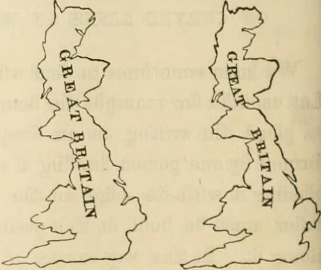 An illustration from A hand-book for mapping, engineering, and architectural drawing : in which maps of all descriptiosn are analyzed, and their several uses fully explained ; intended for the use of civil engineers, architects, and surveyors, also for naval and military academies, engineering schools and colleges, and draughtsmen ; illustrated with forty-three large plates and thirty-nine woodcuts, among which will be found examples of a parliamentary railway plan, section, and cross sections, prepared in compliance with the standing orders of the House of Commons ; with plain instructions for lithographing and zincographing maps and drawings, and an exposition of the relative cost and merits of engraving, lithographing, and zincographing, 1846, leaf 72