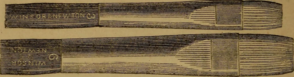 An illustration from Hand-book for the preservation of pictures; containing practical instructions for cleaning, lining, repairing, and restoring oil paintings, with remarks on the distribution of works of art in houses and galleries, their care and preservation, 1876, leaf 105