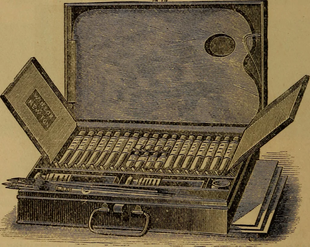 An illustration from Hand-book for the preservation of pictures; containing practical instructions for cleaning, lining, repairing, and restoring oil paintings, with remarks on the distribution of works of art in houses and galleries, their care and preservation, 1876, leaf 83