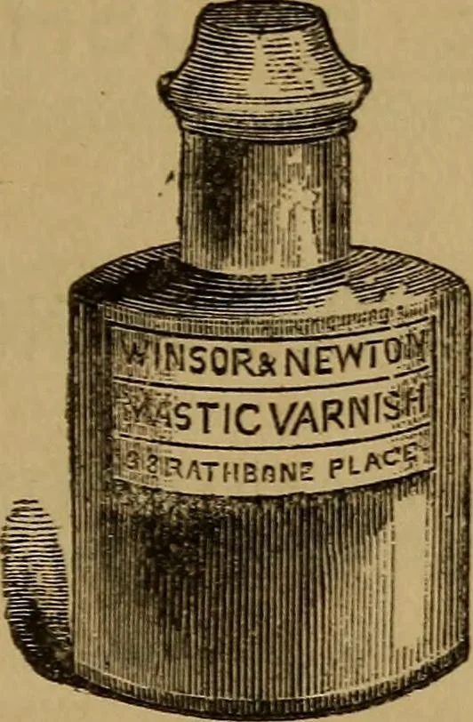 An illustration from Hand-book for the preservation of pictures; containing practical instructions for cleaning, lining, repairing, and restoring oil paintings, with remarks on the distribution of works of art in houses and galleries, their care and preservation, 1876, leaf 96