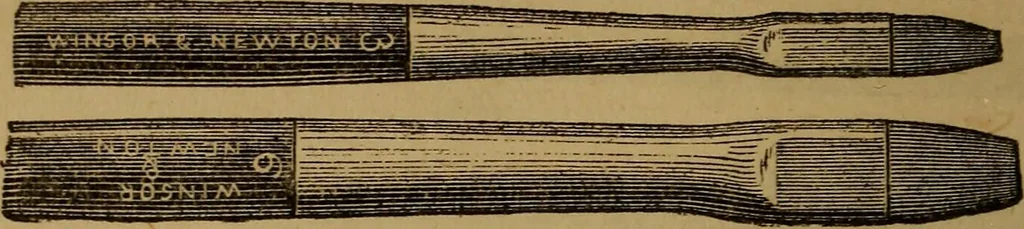 An illustration from Hand-book for the preservation of pictures; containing practical instructions for cleaning, lining, repairing, and restoring oil paintings, with remarks on the distribution of works of art in houses and galleries, their care and preservation, 1876, leaf 99