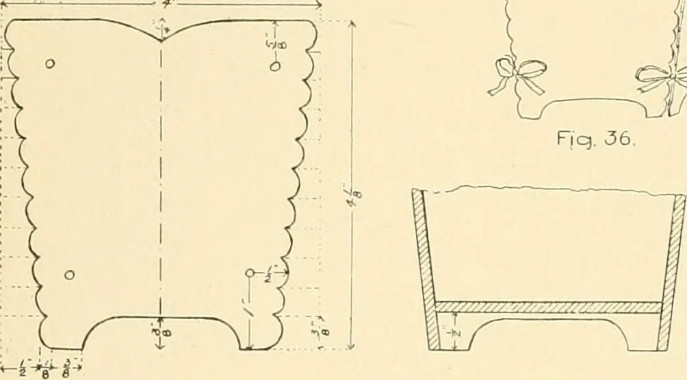 An illustration from Handbook for teachers. A course in manual training for grammar schools .., 1897, leaf 43