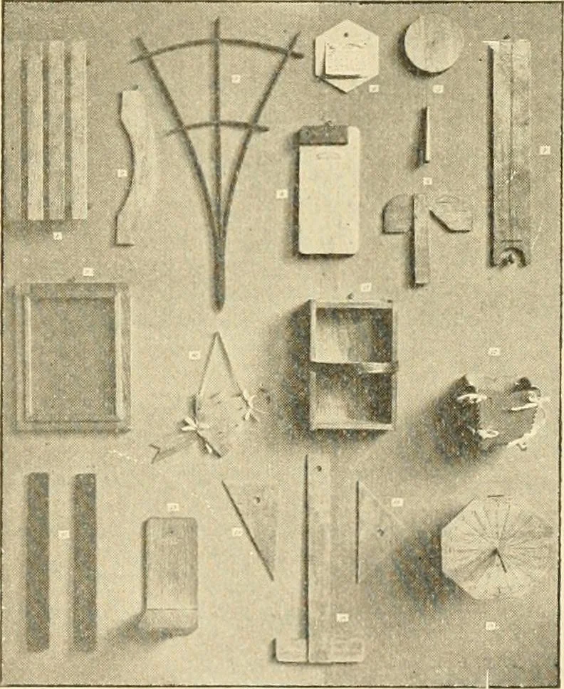 An illustration from Handbook for teachers. A course in manual training for grammar schools .., 1897, leaf 5