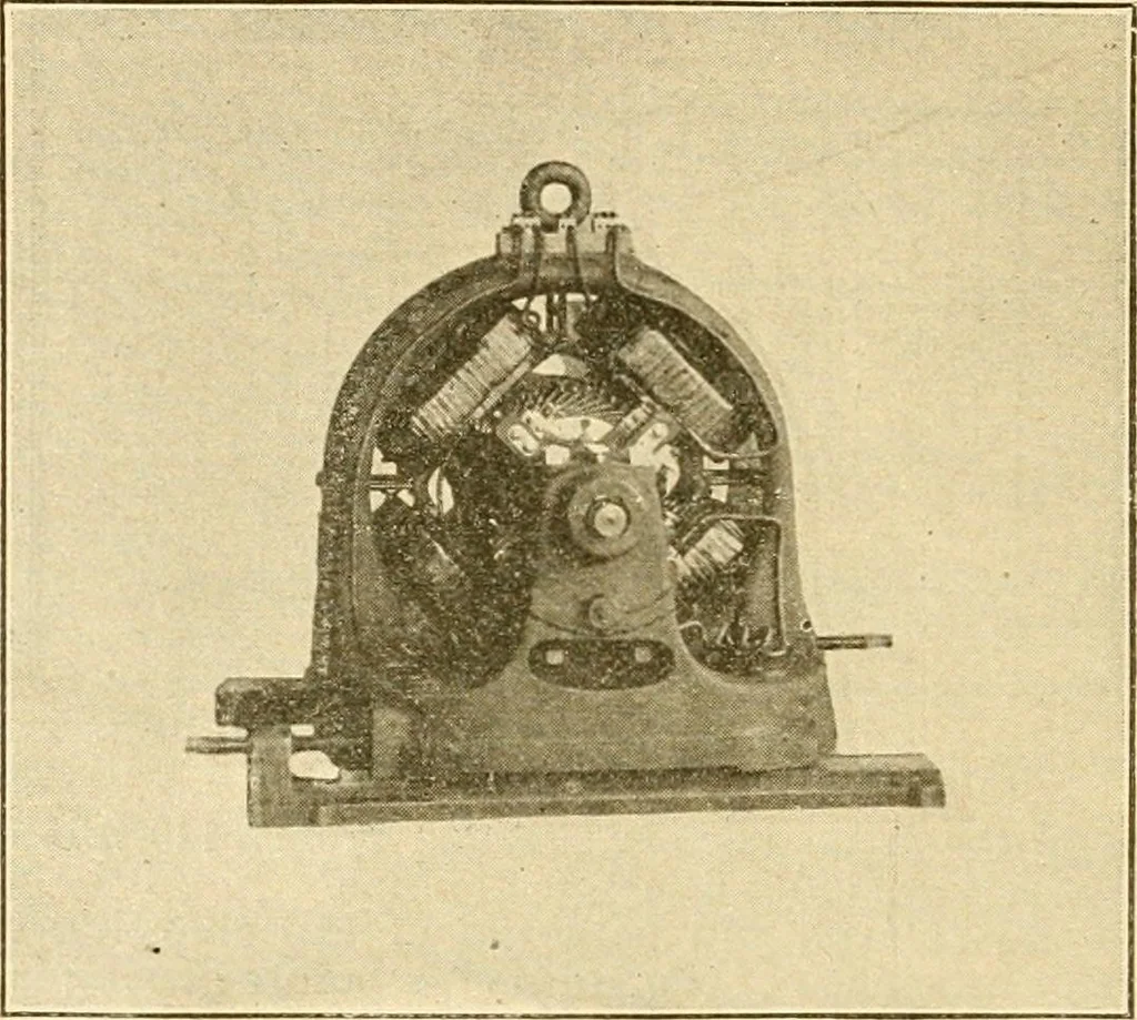 An illustration from Handbook for the use of electricians in the operation and care of electrical machinery and apparatus of the U. S. seacoast defenses .., 1904, leaf 106