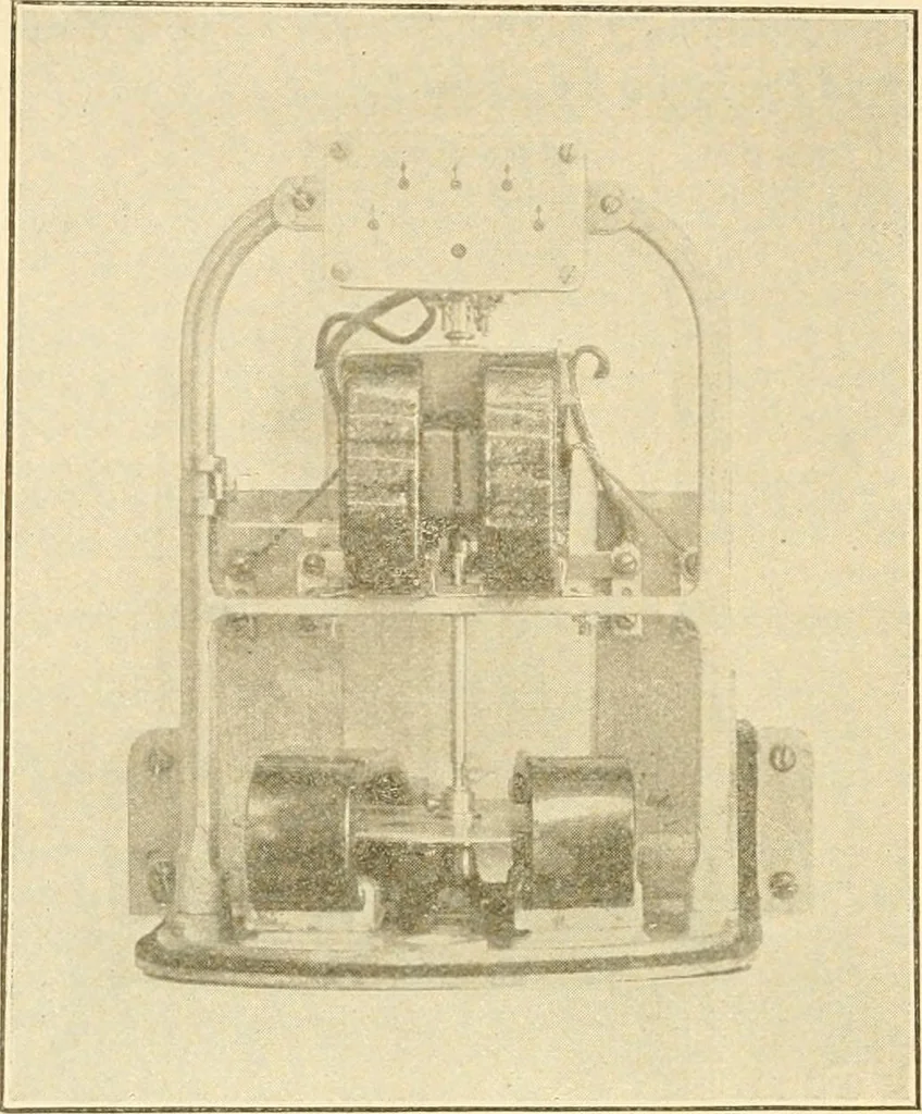 An illustration from Handbook for the use of electricians in the operation and care of electrical machinery and apparatus of the U. S. seacoast defenses .., 1904, leaf 120