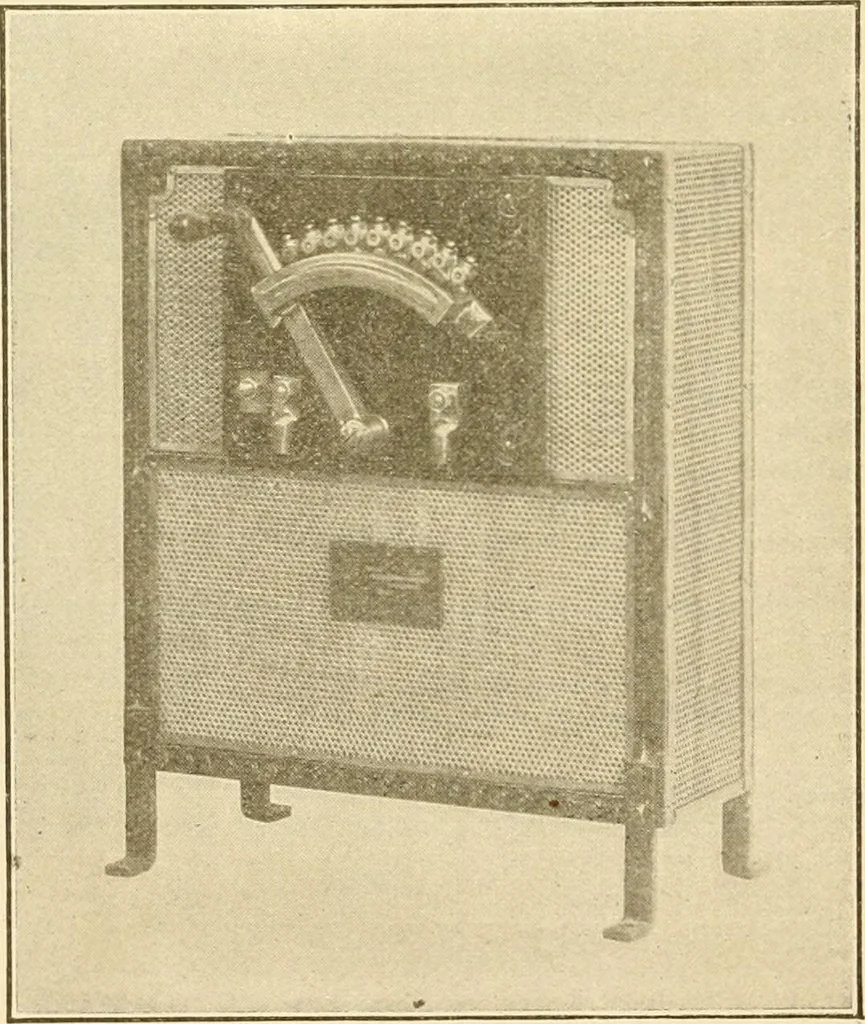 An illustration from Handbook for the use of electricians in the operation and care of electrical machinery and apparatus of the U. S. seacoast defenses .., 1904, leaf 126