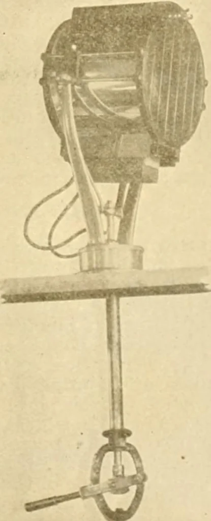 An illustration from Handbook for the use of electricians in the operation and care of electrical machinery and apparatus of the U. S. seacoast defenses .., 1904, leaf 129