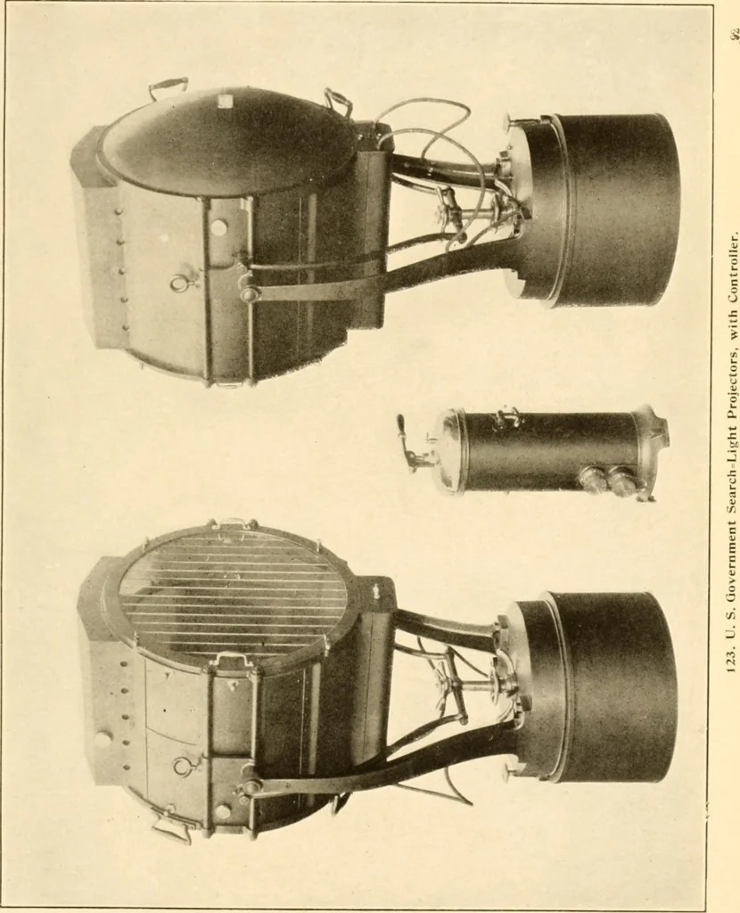 An illustration from Handbook for the use of electricians in the operation and care of electrical machinery and apparatus of the U. S. seacoast defenses .., 1904, leaf 131