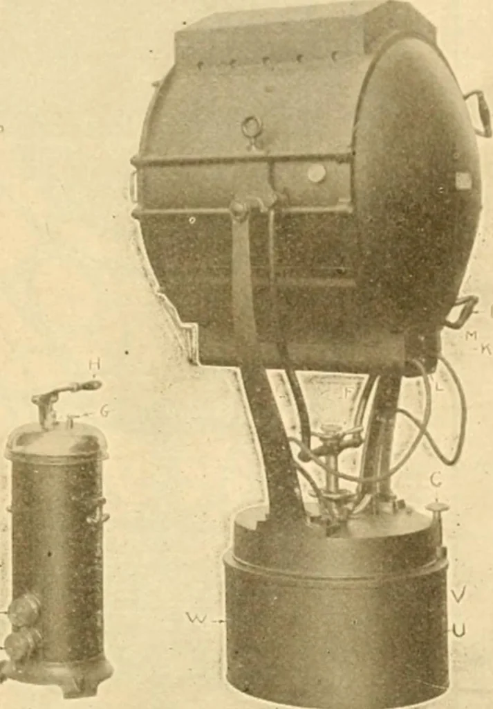 An illustration from Handbook for the use of electricians in the operation and care of electrical machinery and apparatus of the U. S. seacoast defenses .., 1904, leaf 139