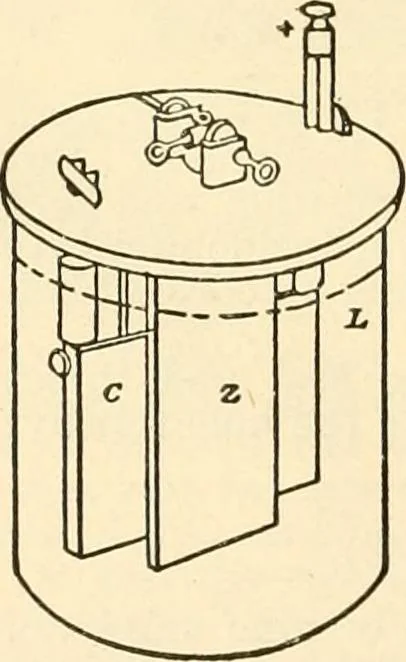 An illustration from Handbook for the use of electricians in the operation and care of electrical machinery and apparatus of the U. S. seacoast defenses .., 1904, leaf 166