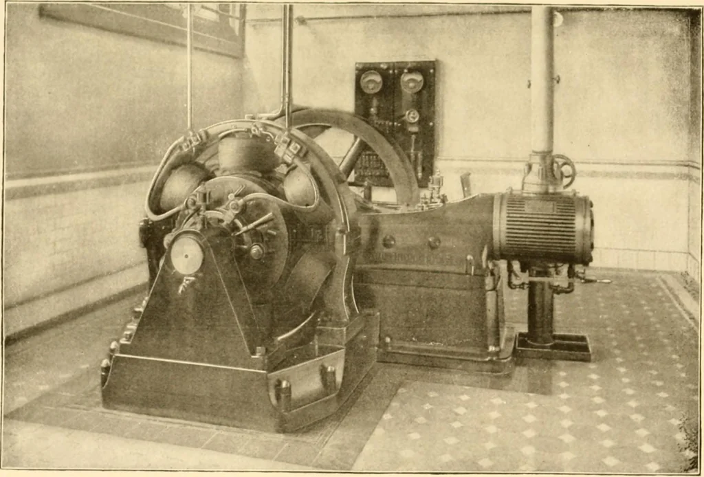 An illustration from Handbook for the use of electricians in the operation and care of electrical machinery and apparatus of the U. S. seacoast defenses .., 1904, leaf 23