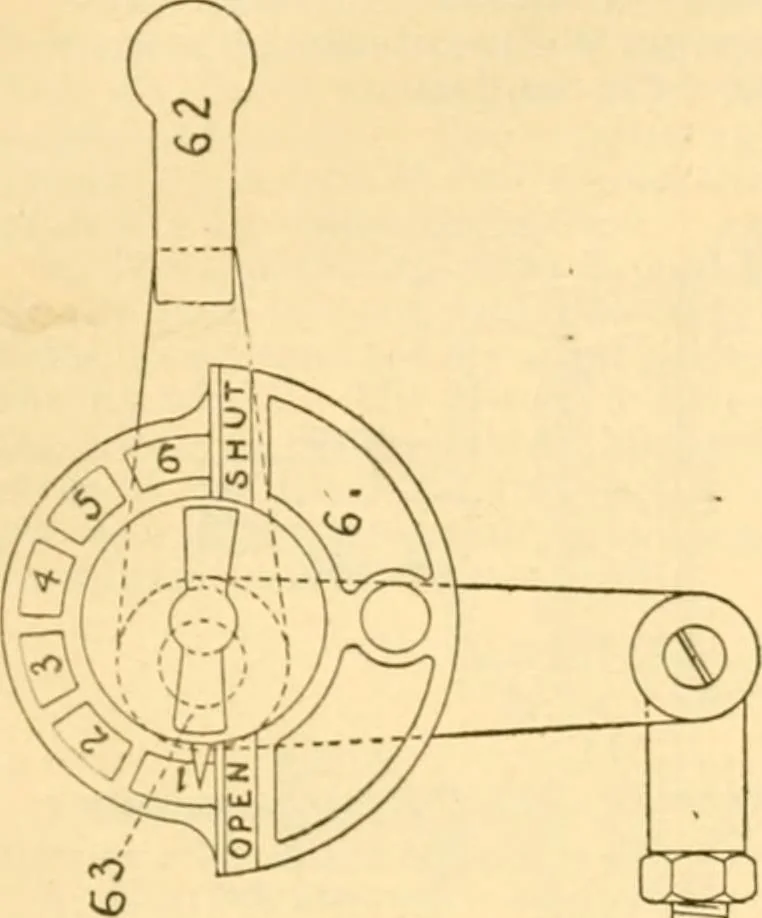 An illustration from Handbook for the use of electricians in the operation and care of electrical machinery and apparatus of the U. S. seacoast defenses .., 1904, leaf 43
