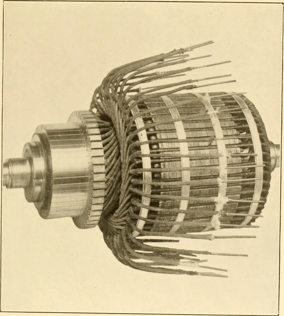 An illustration from Handbook for the use of electricians in the operation and care of electrical machinery and apparatus of the U. S. seacoast defenses .., 1904, leaf 55
