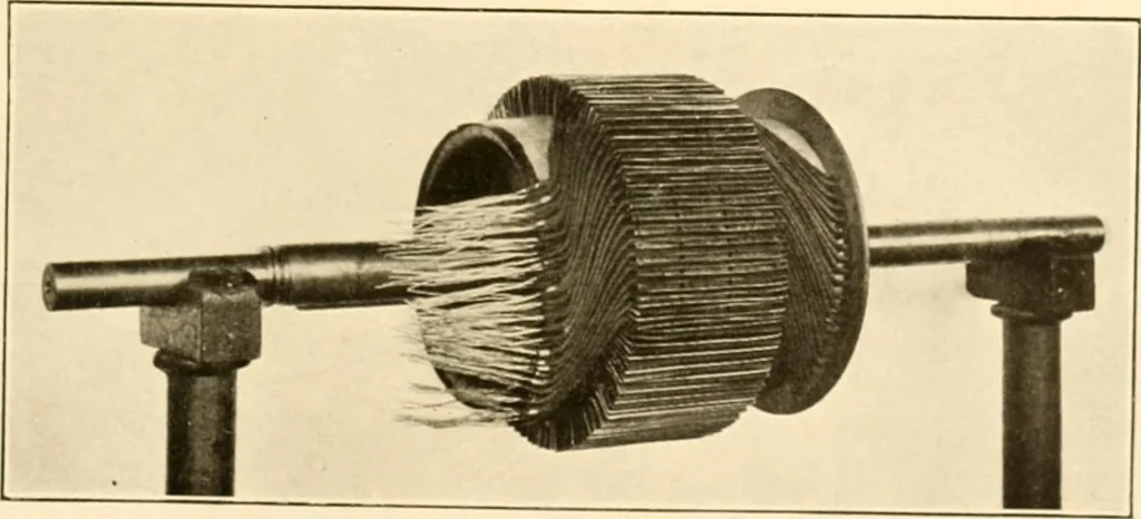 An illustration from Handbook for the use of electricians in the operation and care of electrical machinery and apparatus of the U. S. seacoast defenses .., 1904, leaf 55