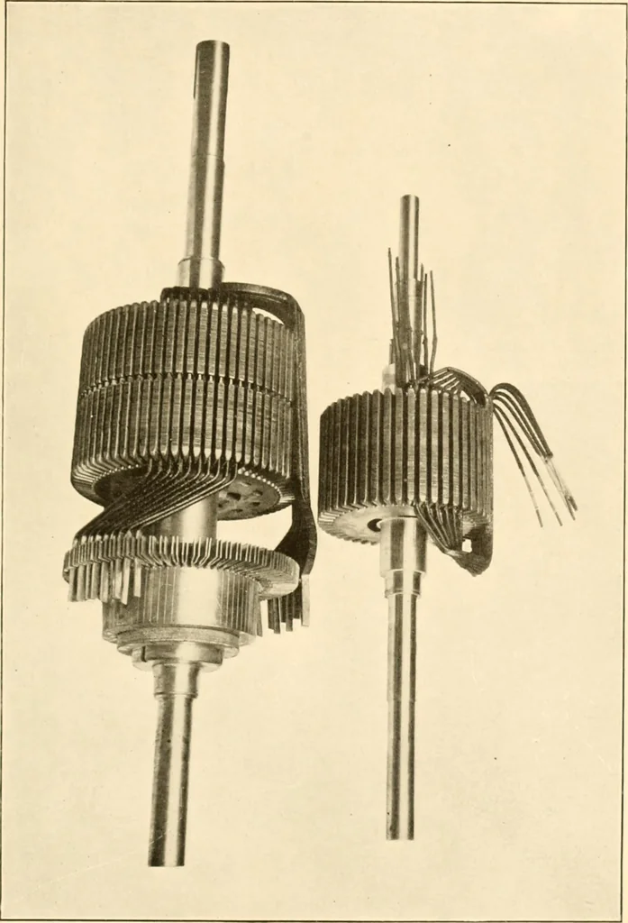 An illustration from Handbook for the use of electricians in the operation and care of electrical machinery and apparatus of the U. S. seacoast defenses .., 1904, leaf 57