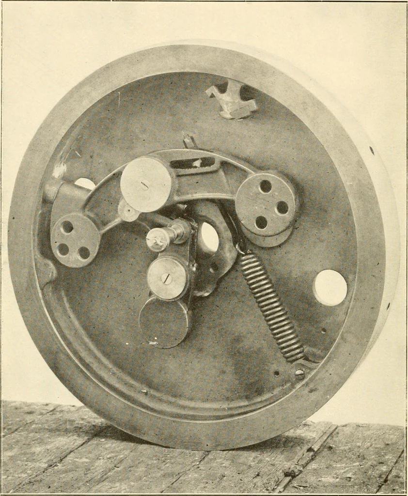 An illustration from Handbook for the use of electricians in the operation and care of electrical machinery and apparatus of the U. S. seacoast defenses .., 1904, leaf 64