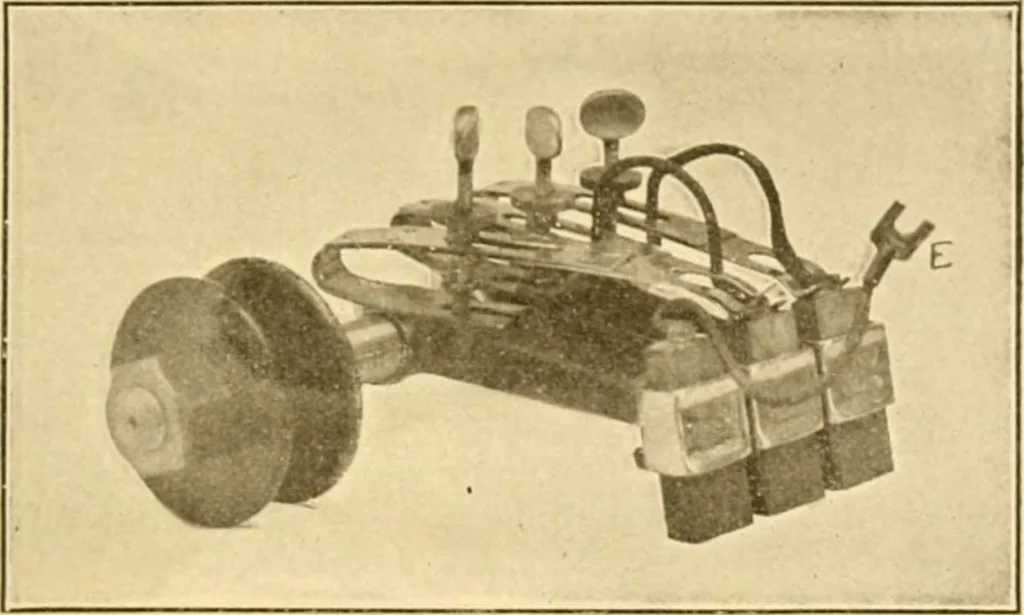 An illustration from Handbook for the use of electricians in the operation and care of electrical machinery and apparatus of the U. S. seacoast defenses .., 1904, leaf 71