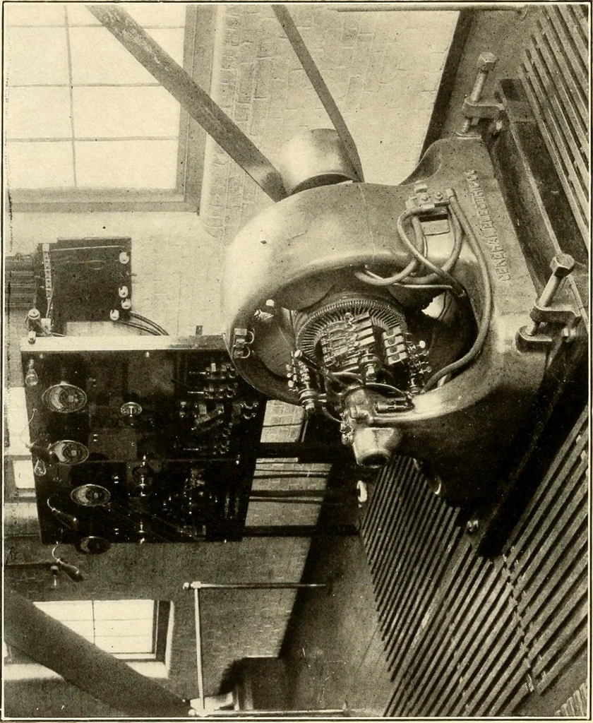An illustration from Handbook for the use of electricians in the operation and care of electrical machinery and apparatus of the U. S. seacoast defenses .., 1904, leaf 78