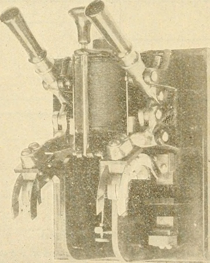An illustration from Handbook for the use of electricians in the operation and care of electrical machinery and apparatus of the U. S. seacoast defenses .., 1904, leaf 86