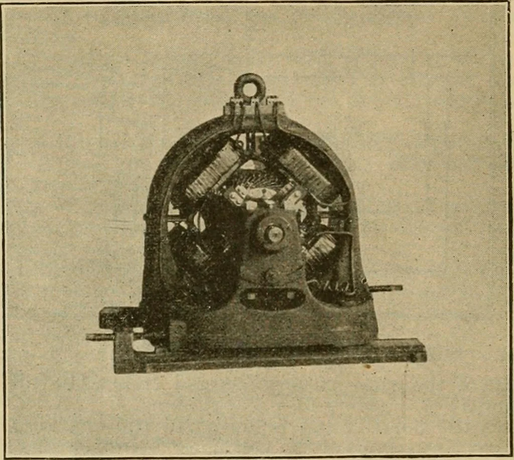 An illustration from Handbook for the use of electricians in the operation and care of electrical machinery and apparatus of the U.S. seacoast defenses, 1902, leaf 107