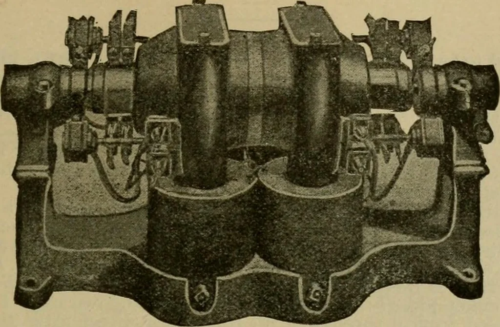 An illustration from Handbook for the use of electricians in the operation and care of electrical machinery and apparatus of the U.S. seacoast defenses, 1902, leaf 120