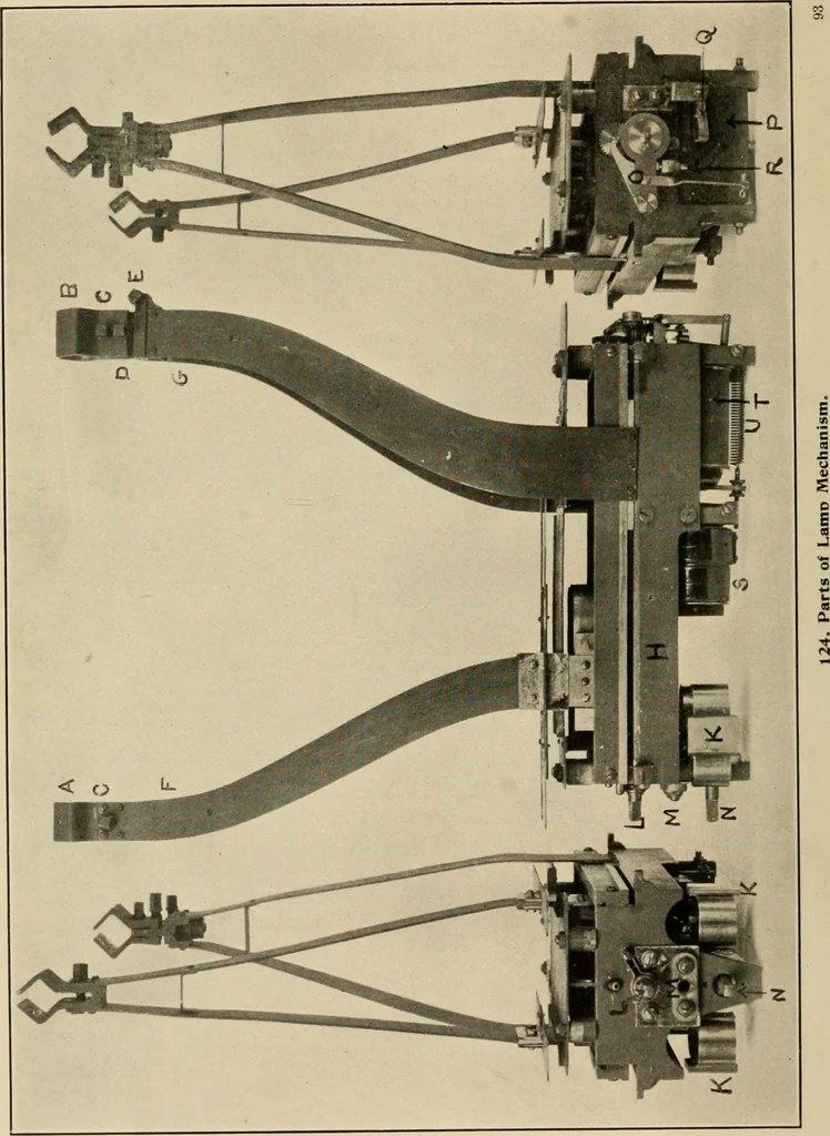 An illustration from Handbook for the use of electricians in the operation and care of electrical machinery and apparatus of the U.S. seacoast defenses, 1902, leaf 131