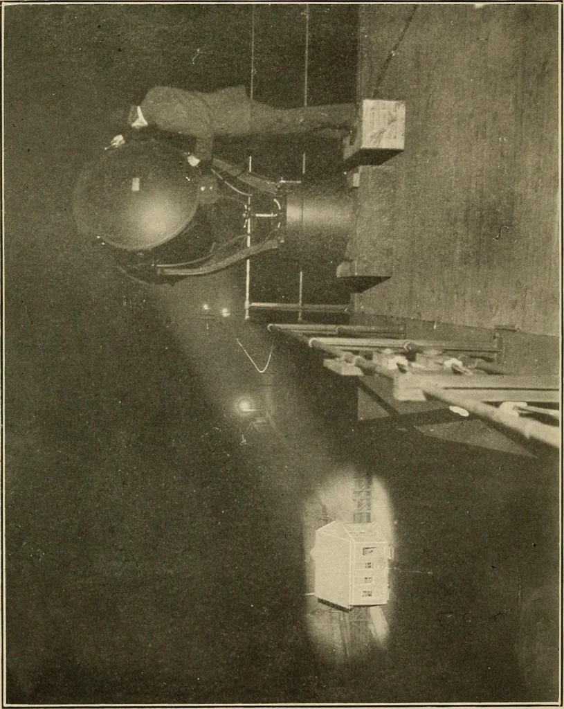 An illustration from Handbook for the use of electricians in the operation and care of electrical machinery and apparatus of the U.S. seacoast defenses, 1902, leaf 141