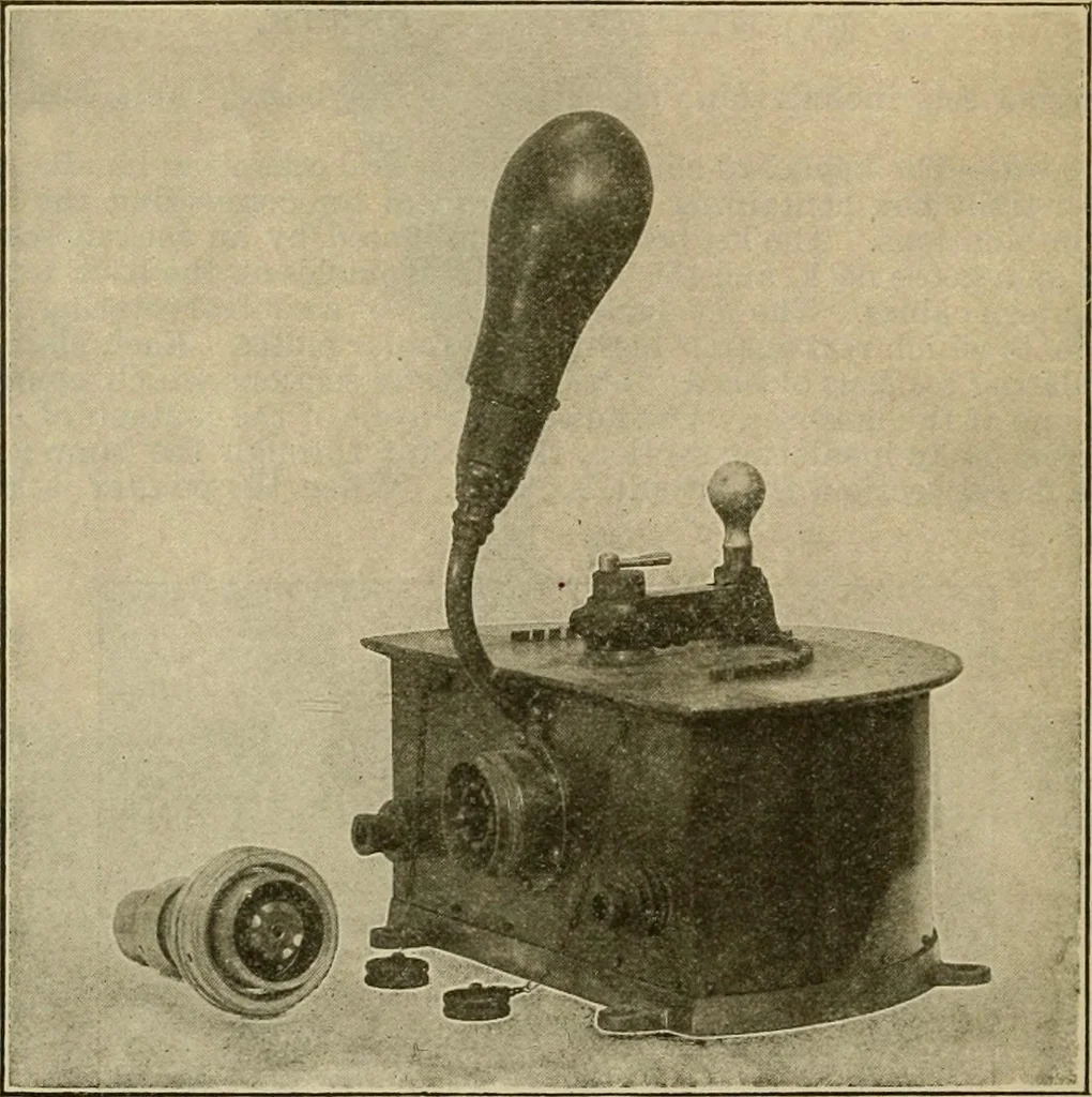 An illustration from Handbook for the use of electricians in the operation and care of electrical machinery and apparatus of the U.S. seacoast defenses, 1902, leaf 151