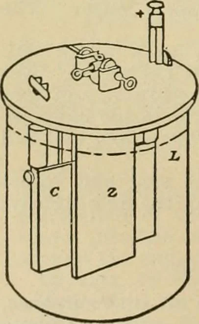 An illustration from Handbook for the use of electricians in the operation and care of electrical machinery and apparatus of the U.S. seacoast defenses, 1902, leaf 163