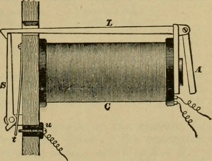 An illustration from Handbook for the use of electricians in the operation and care of electrical machinery and apparatus of the U.S. seacoast defenses, 1902, leaf 184