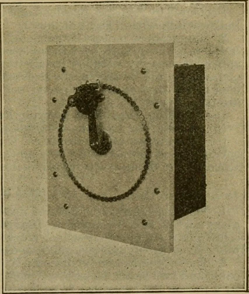 An illustration from Handbook for the use of electricians in the operation and care of electrical machinery and apparatus of the U.S. seacoast defenses, 1902, leaf 198