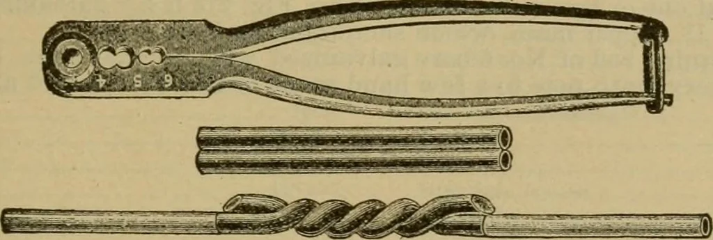 An illustration from Handbook for the use of electricians in the operation and care of electrical machinery and apparatus of the U.S. seacoast defenses, 1902, leaf 206
