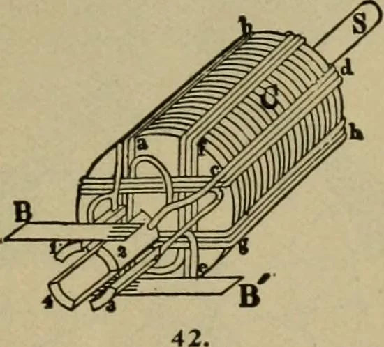 An illustration from Handbook for the use of electricians in the operation and care of electrical machinery and apparatus of the U.S. seacoast defenses, 1902, leaf 54