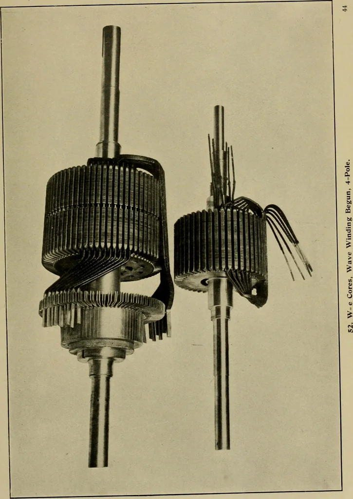 An illustration from Handbook for the use of electricians in the operation and care of electrical machinery and apparatus of the U.S. seacoast defenses, 1902, leaf 58