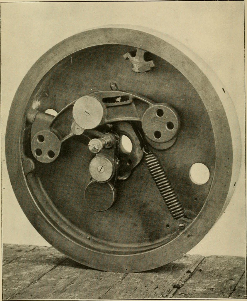 An illustration from Handbook for the use of electricians in the operation and care of electrical machinery and apparatus of the U.S. seacoast defenses, 1902, leaf 65