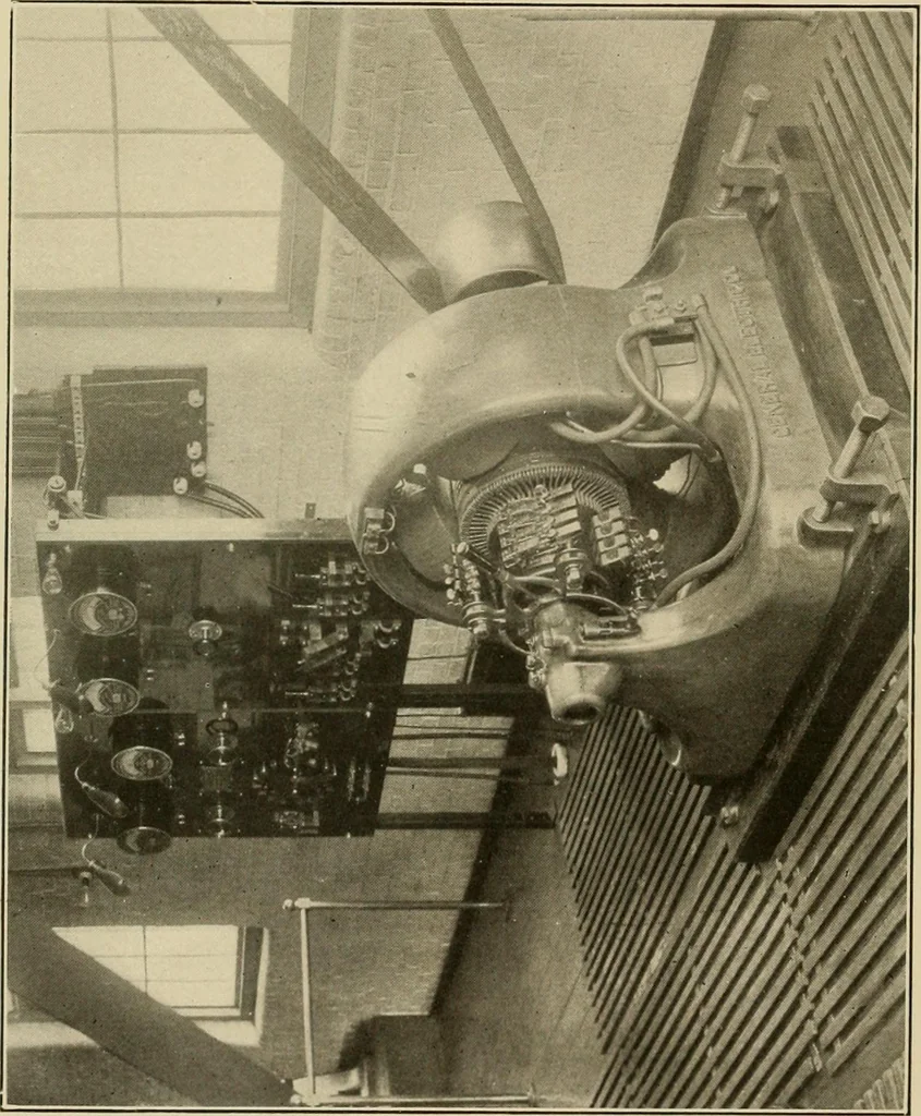 An illustration from Handbook for the use of electricians in the operation and care of electrical machinery and apparatus of the U.S. seacoast defenses, 1902, leaf 79