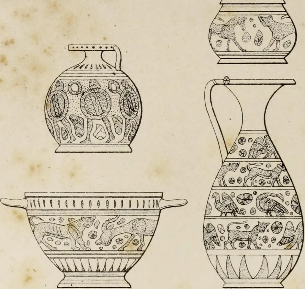 An illustration from Handbook of archaeology, Egyptian - Greek - Etruscan - Roman, 1867, leaf 276