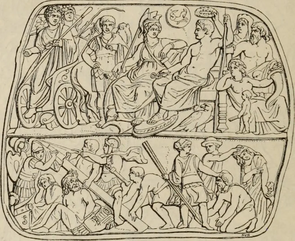An illustration from Handbook of archaeology, Egyptian - Greek - Etruscan - Roman, 1867, leaf 308