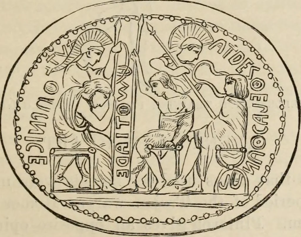 An illustration from Handbook of archaeology, Egyptian - Greek - Etruscan - Roman, 1867, leaf 331