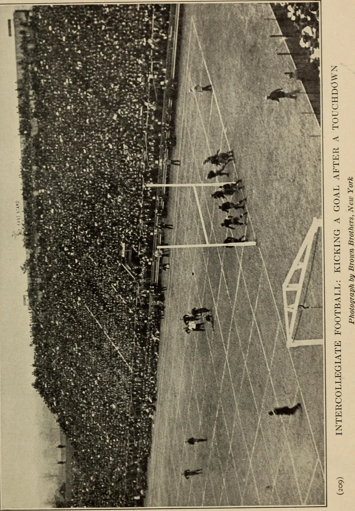 An illustration from Handbook of athletic games for players, instructors, and spectators, comprising fifteen major ball games, track and field athletics and rowing races, 1916, leaf 239