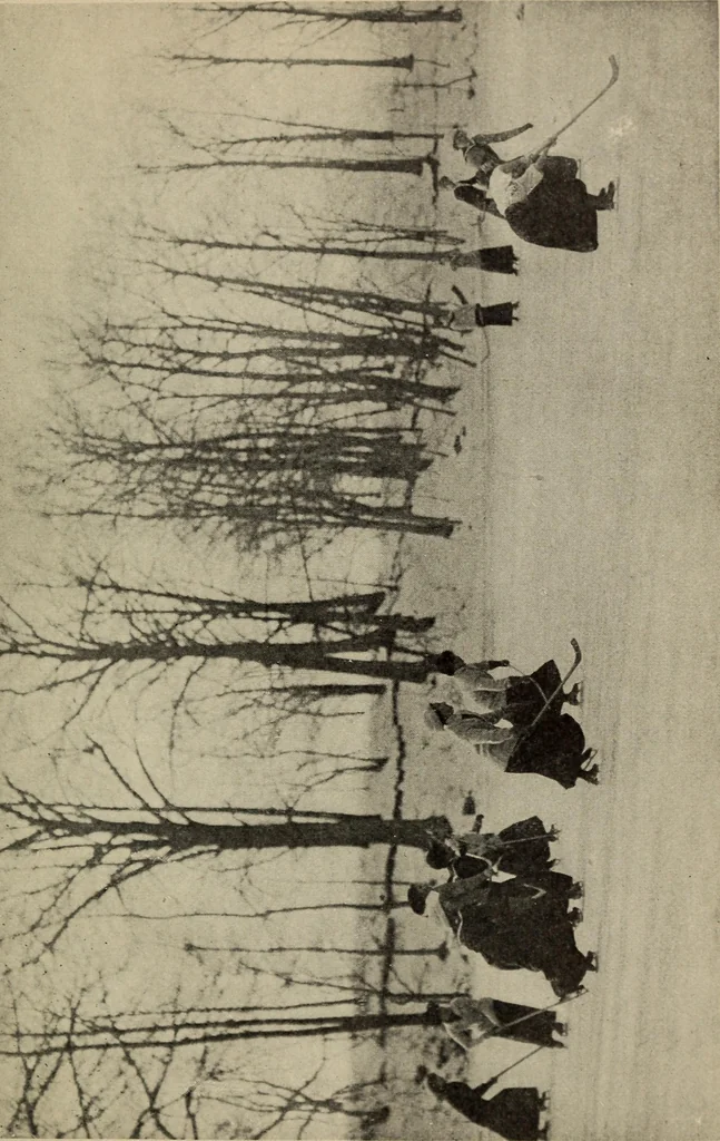An illustration from Handbook of athletic games for players, instructors, and spectators, comprising fifteen major ball games, track and field athletics and rowing races, 1916, leaf 325