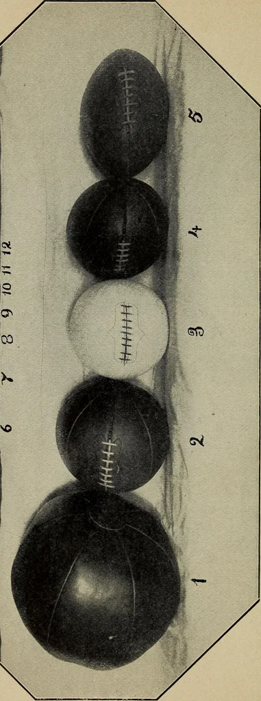 An illustration from Handbook of athletic games for players, instructors, and spectators, comprising fifteen major ball games, track and field athletics and rowing races, 1916, leaf 52