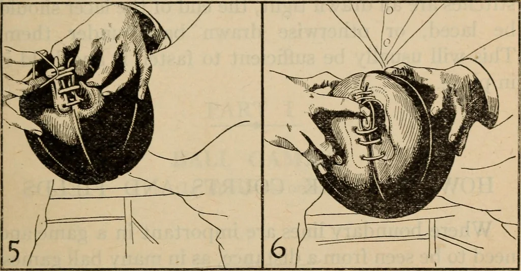 An illustration from Handbook of athletic games for players, instructors, and spectators, comprising fifteen major ball games, track and field athletics and rowing races, 1916, leaf 55