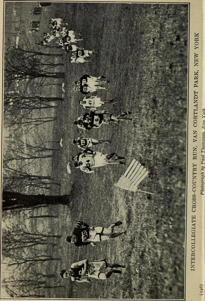 An illustration from Handbook of athletic games for players, instructors, and spectators, comprising fifteen major ball games, track and field athletics and rowing races, 1916, leaf 570
