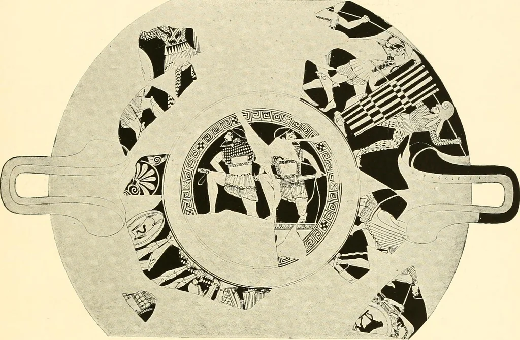 An illustration from A handbook of Attic red-figured vases signed by or attributed to the various masters of the sixth and fifth centuries B. C., 1919, leaf 141